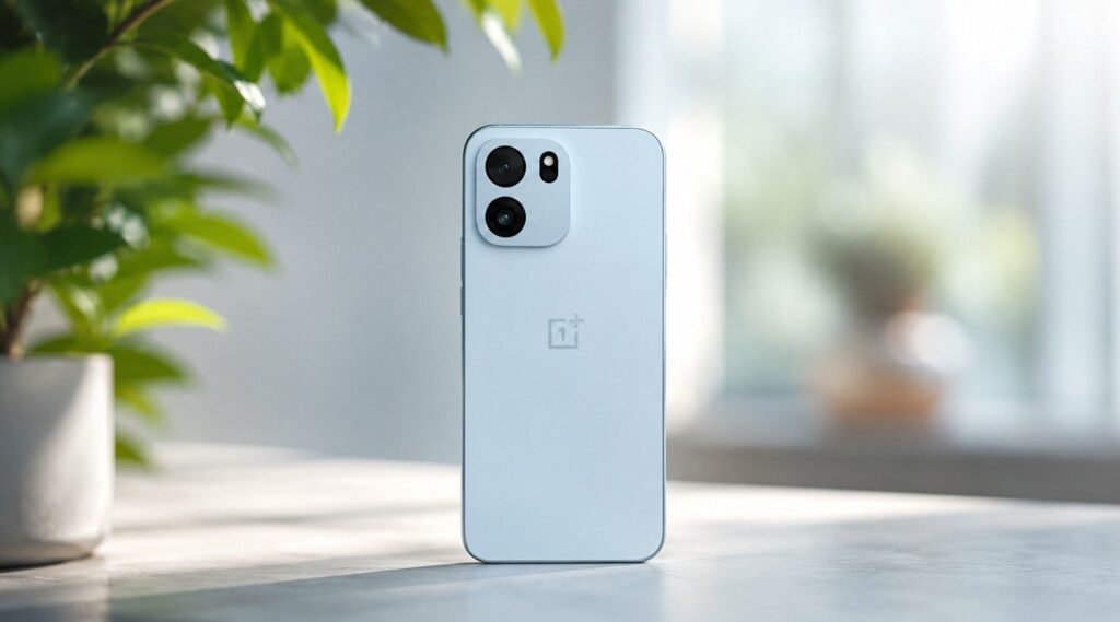 OnePlus Nord CE6 rear camera design with dual camera module in premium studio lighting