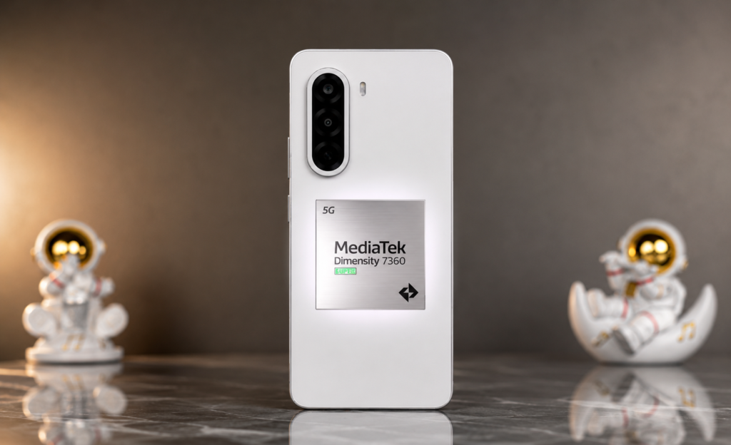 OnePlus Turbo 6X powered by MediaTek Dimensity 7360 Super processor for fast 5G performance and efficient multitasking.