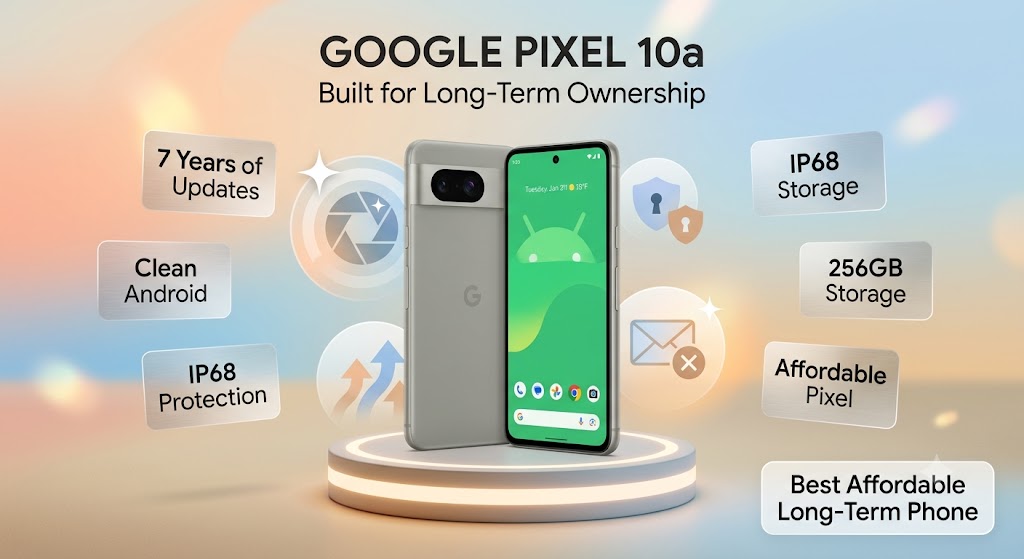 Google Pixel 10a affordable Android phone with seven years of software updates