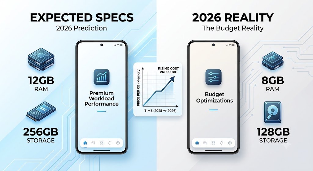 Budget smartphones may reduce RAM and storage due to memory price hike
