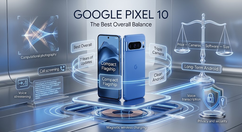 Google Pixel 10 best overall Android phone with seven years of software updates
