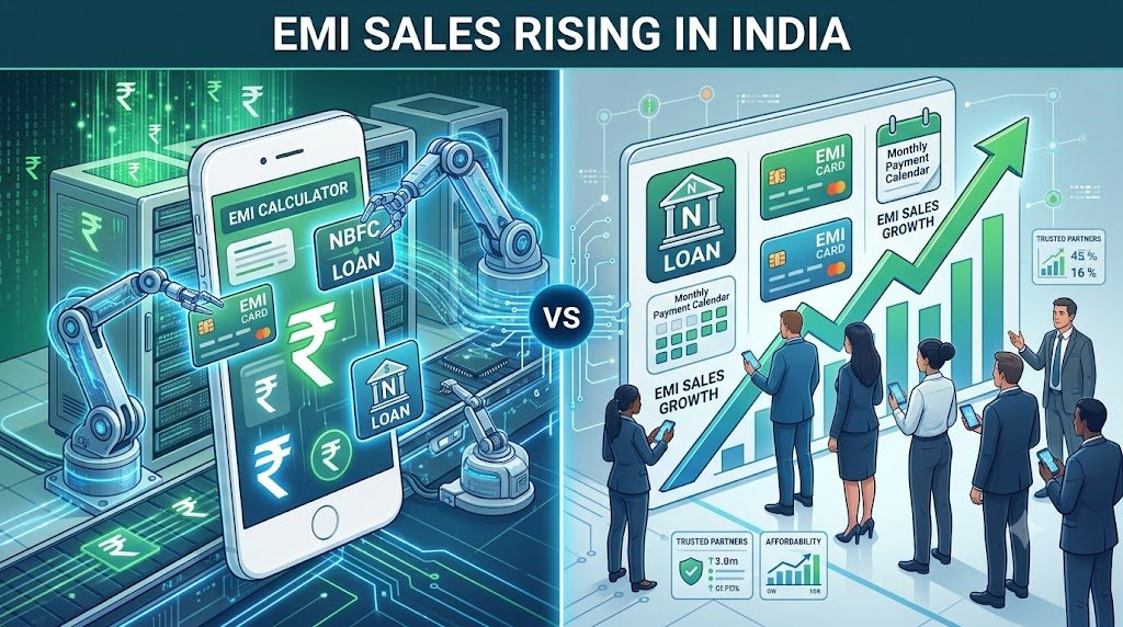 Smartphone EMI and NBFC financing increasing in India in 2026