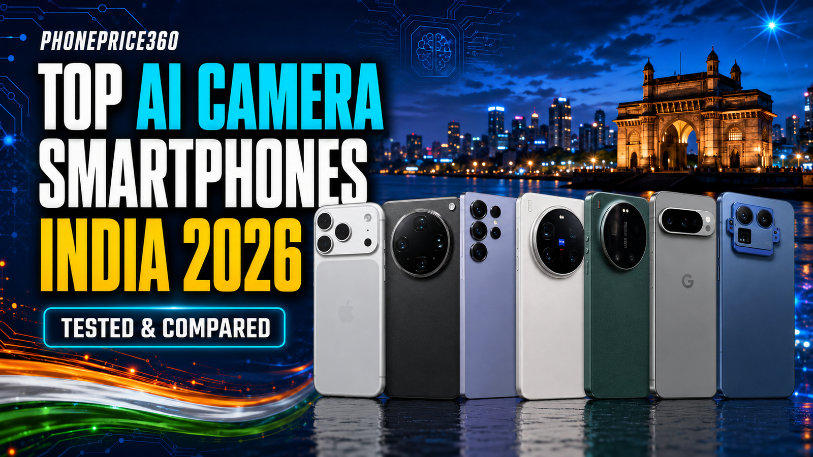 Top AI camera smartphones in India 2026 compared for photography, zoom and video