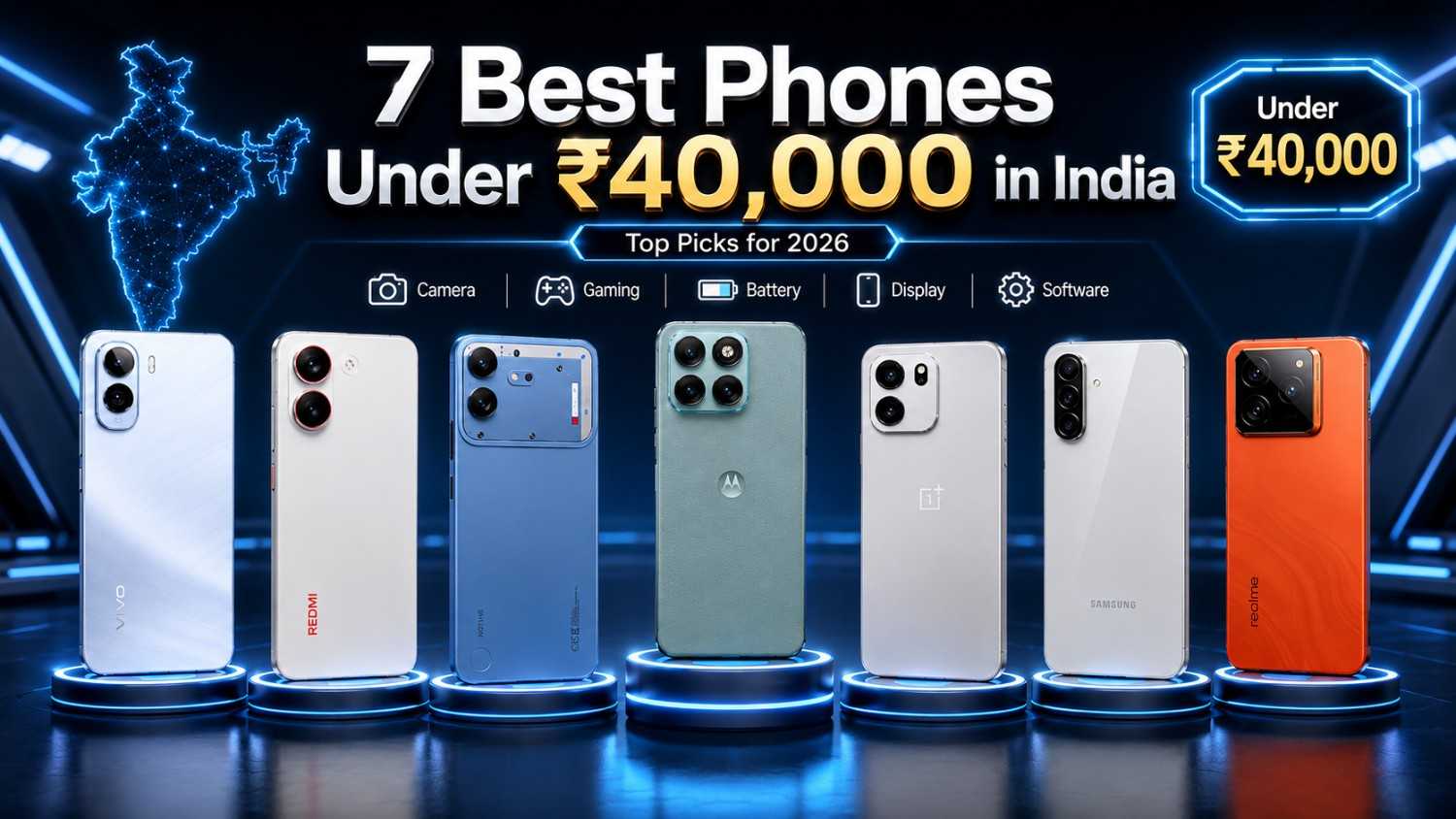 Best phones under 40000 in India July 2026 featuring vivo T5 Pro, Redmi Turbo 5, Nothing Phone 4b and more
