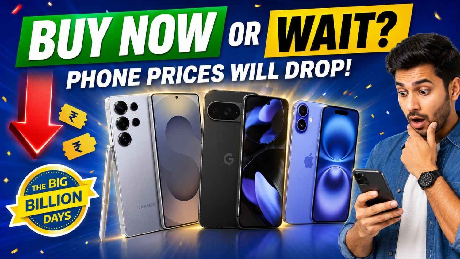 Right time to buy a smartphone—buy now or wait for Flipkart Big Billion Days.