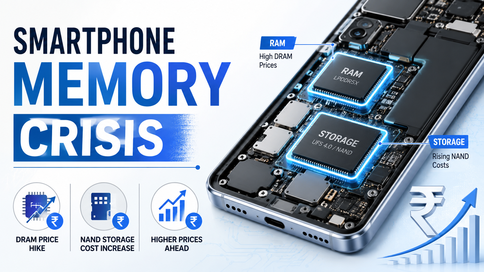 Smartphone memory crisis caused by RAM and storage price hike in 2026