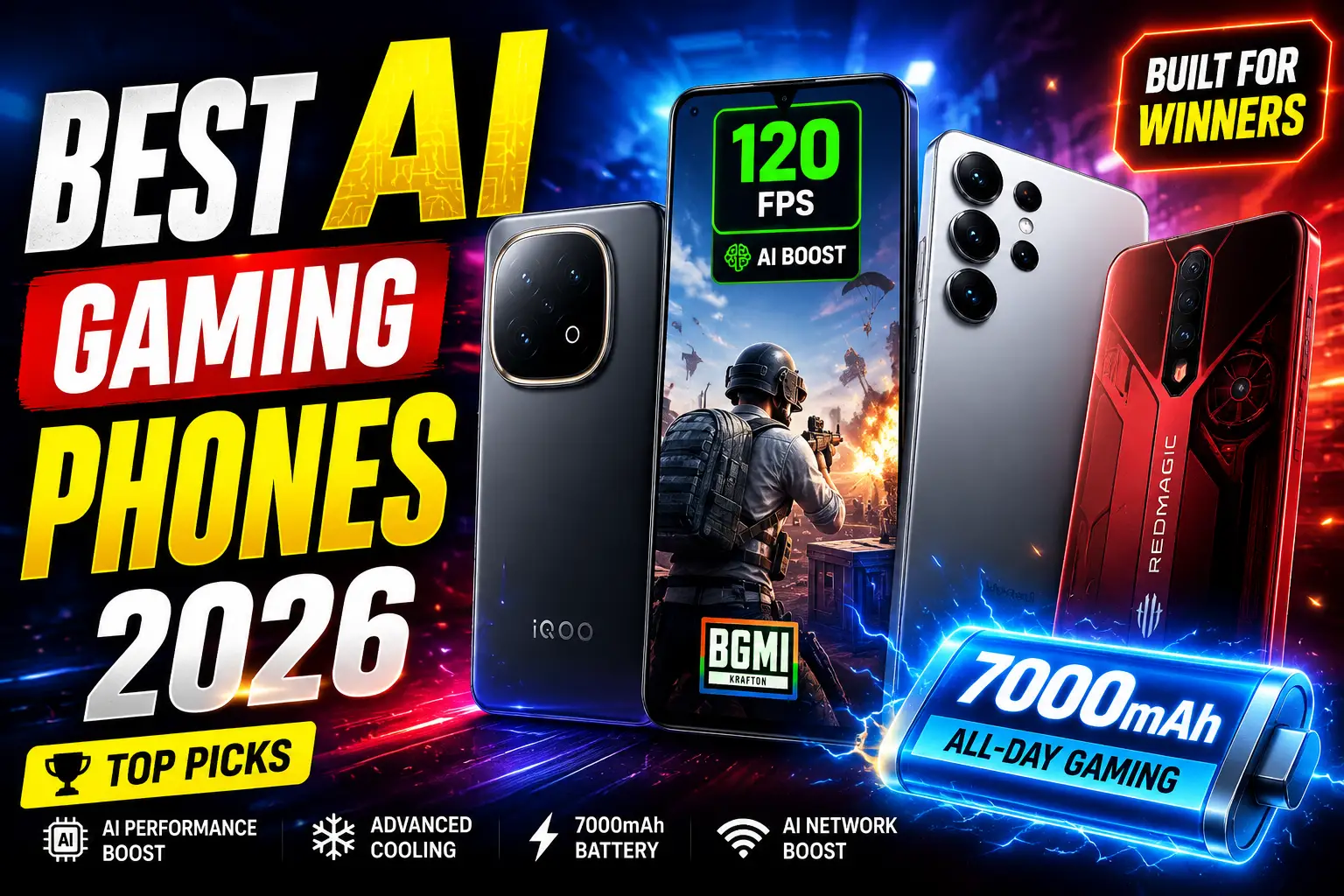 Best AI smartphones for gaming in India 2026
