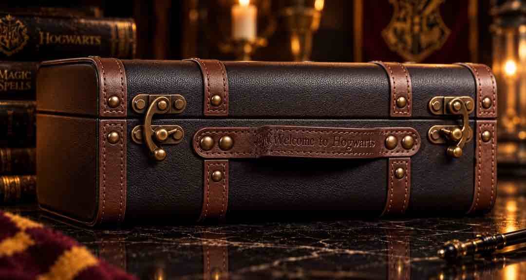Realme 16 Pro Harry Potter Edition case back showing Hogwarts crest design