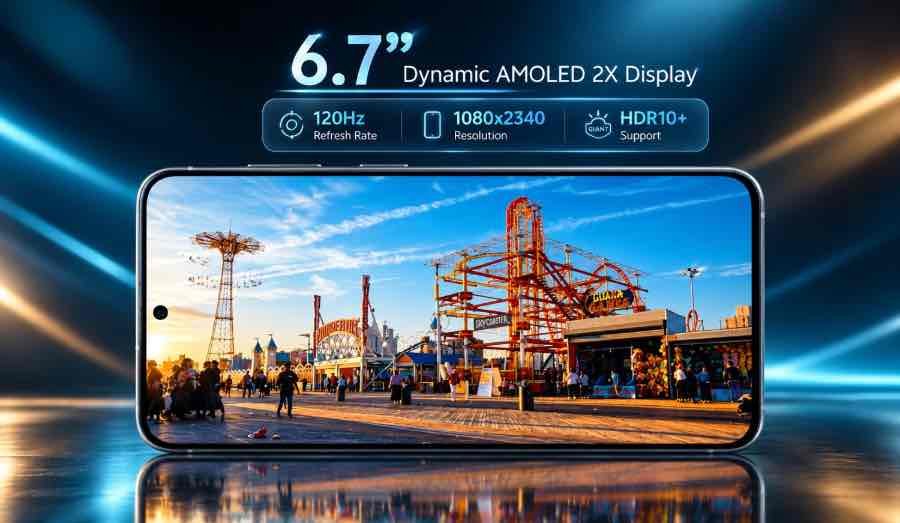 Samsung Galaxy S26 FE 6.7-inch Dynamic AMOLED 2X display