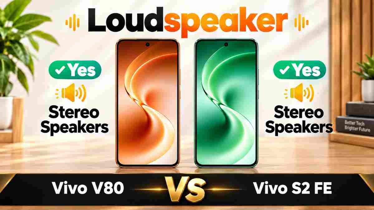 Vivo V80 vs Vivo S2 FE loudspeaker and audio comparison