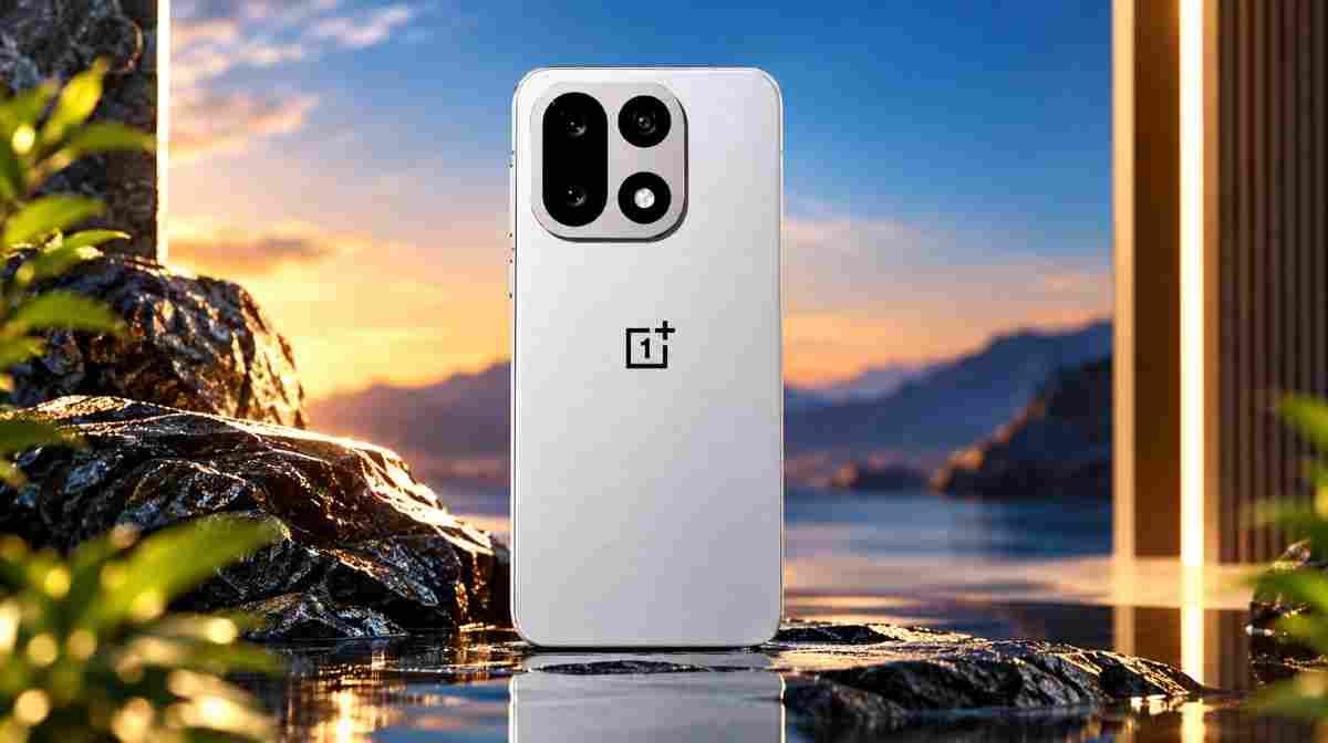 OnePlus 15 in sandstorm colour with circular camera module