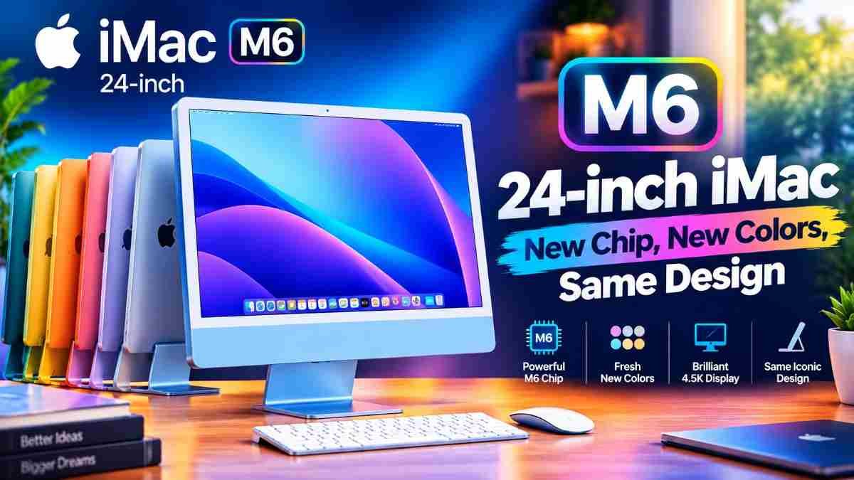 Apple iMac M6 24-inch with new chip, new colors, same design