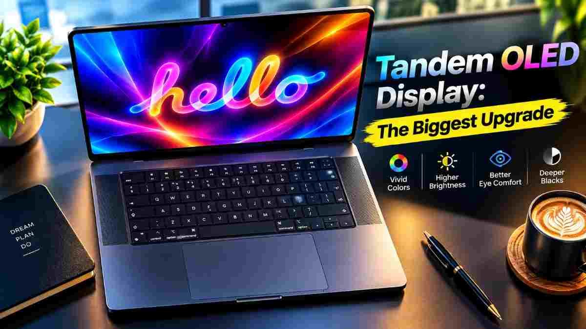 Apple MacBook tandem OLED display — the biggest upgrade over mini-LED