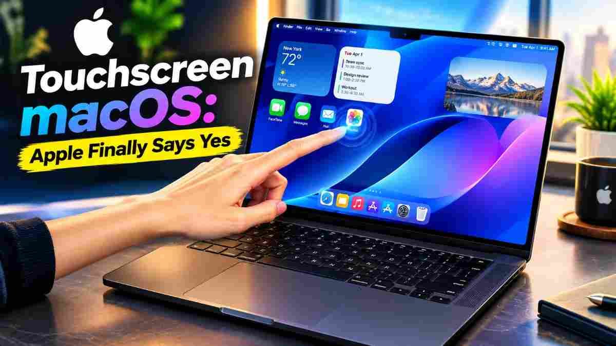 Apple MacBook touchscreen macOS finally says yes to touch input