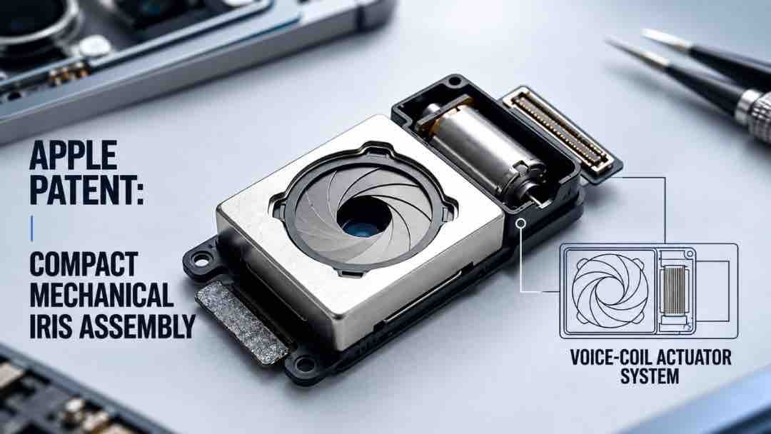 iPhone 18 Pro Max mechanical iris camera with six laser-cut polymer blades