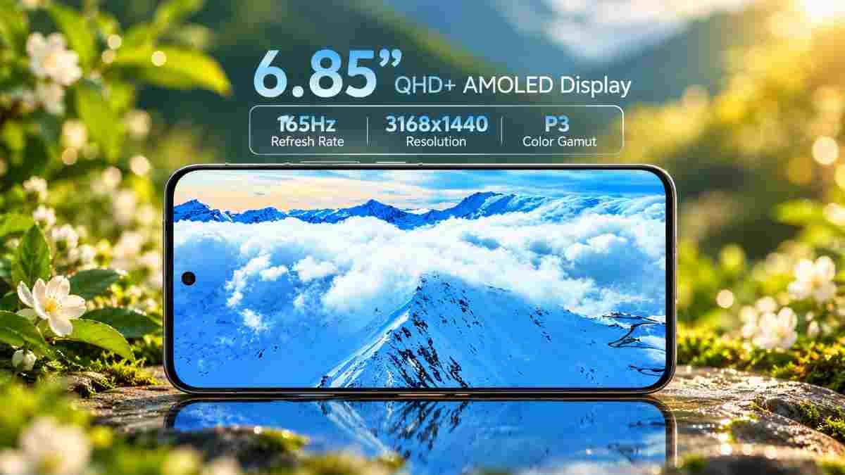 iQOO 16 6.85-inch QHD AMOLED display with 165Hz refresh rate