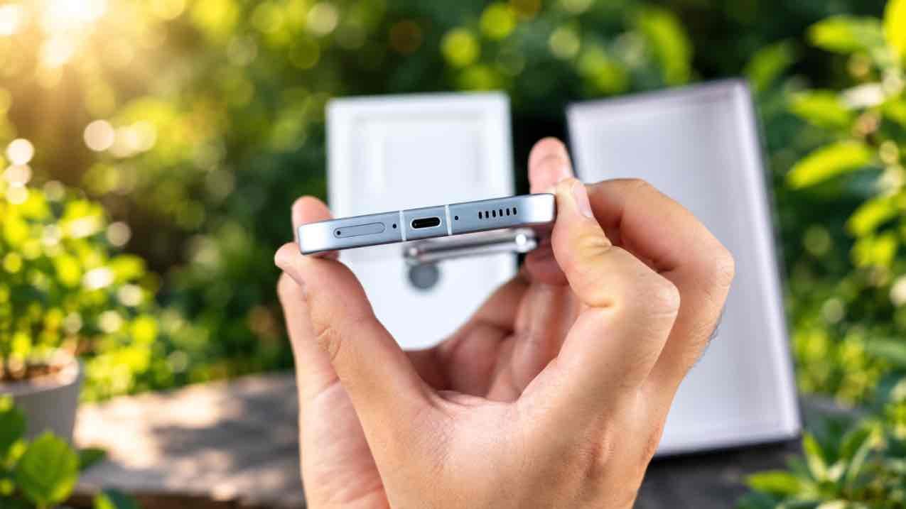 iQOO Neo 12 bottom edge with USB-C port and speaker