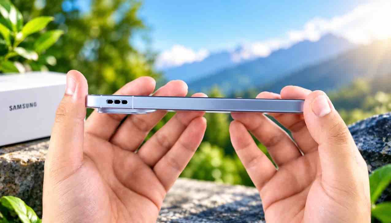 iQOO Neo 12 side profile showing premium metal frame