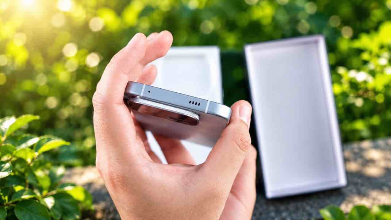 iQOO Neo 12 top edge with speaker grille