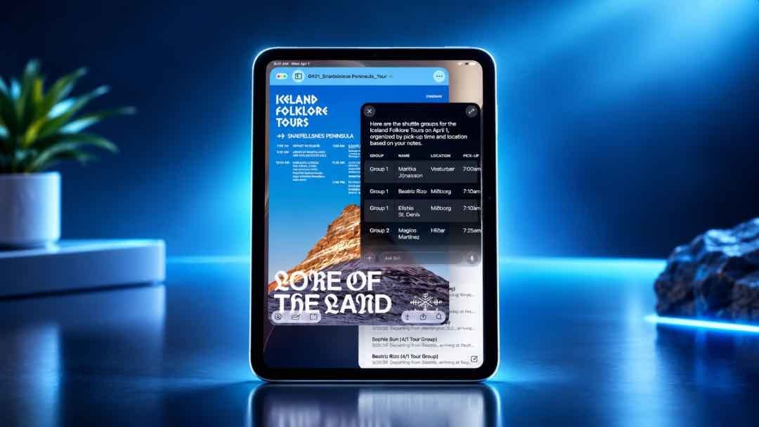 iPad Mini 8 multitasking with Apple Intelligence