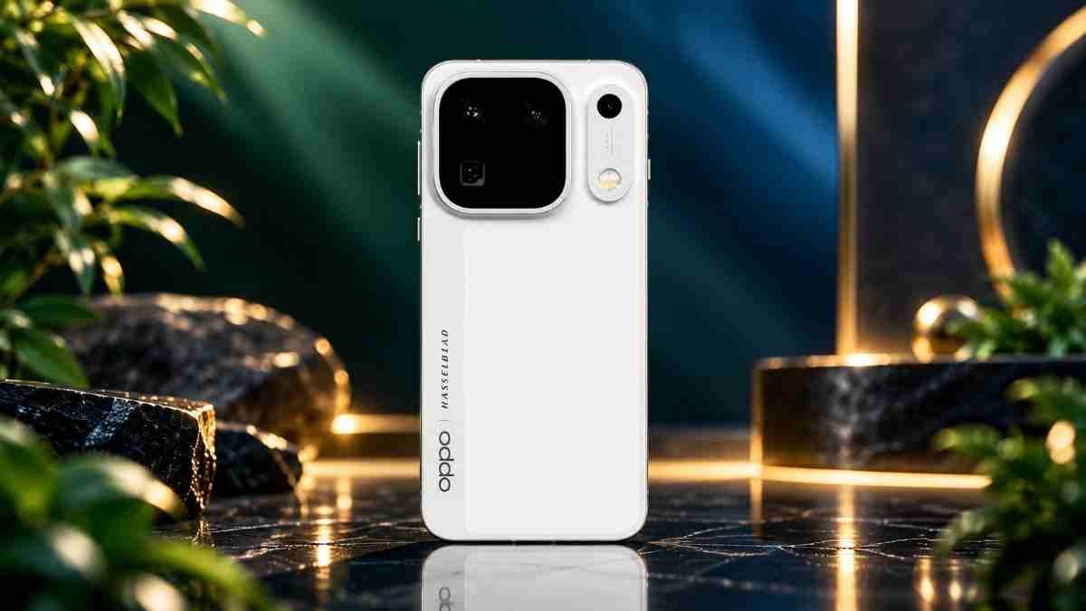 Oppo Find X10 Pro white back design with camera module