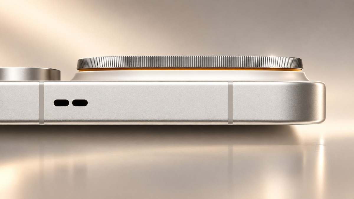 OPPO Find X10 series side camera close-up showing triple 200MP Hasselblad module in profile