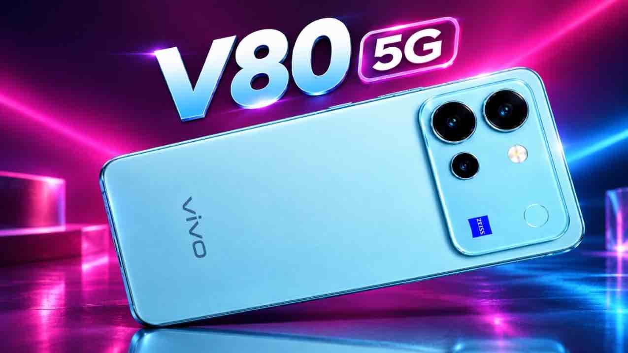 Vivo V80 5G in blue colour with ZEISS camera system